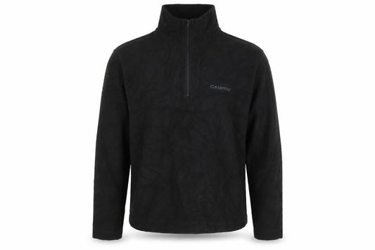 Campri Men's Black Fleece Pullover Sweatshirt - S
