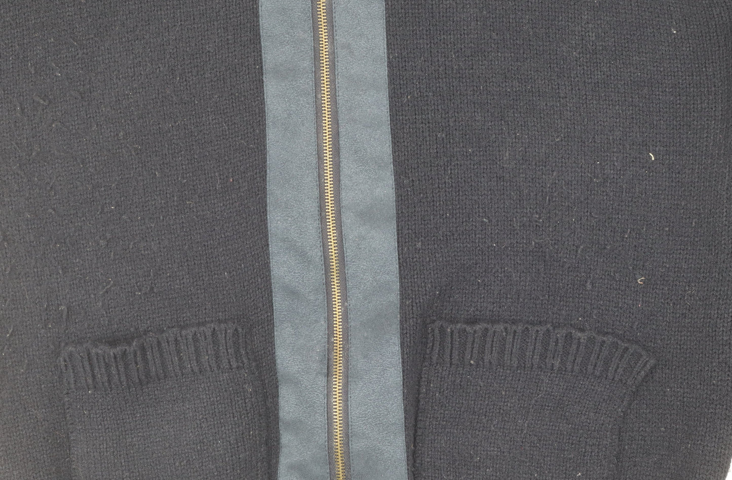 Jason Jones Men's Black Wool Zip-Up Jacket, Size L