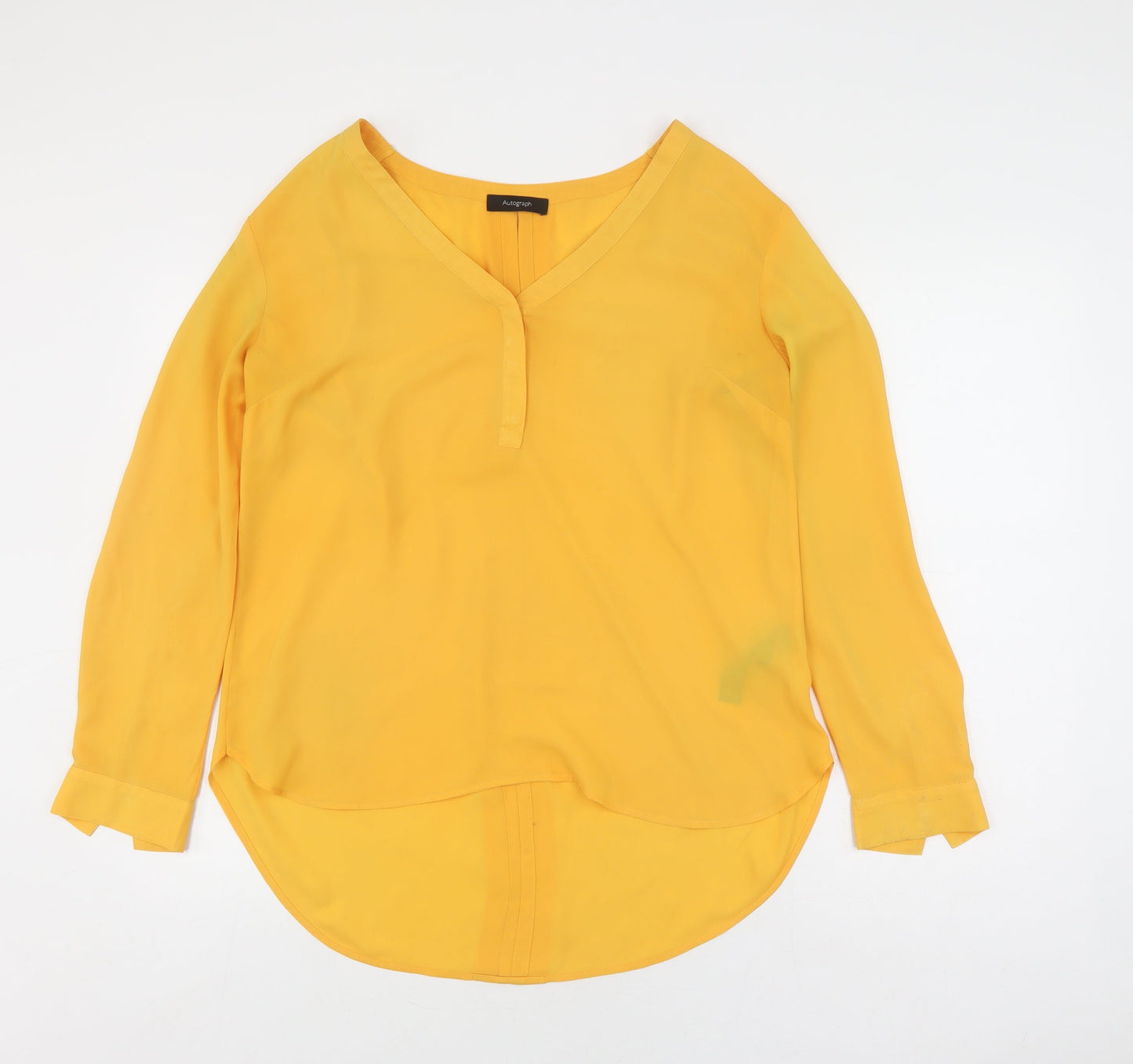 Marks and Spencer Women's Yellow Blouse Size 12