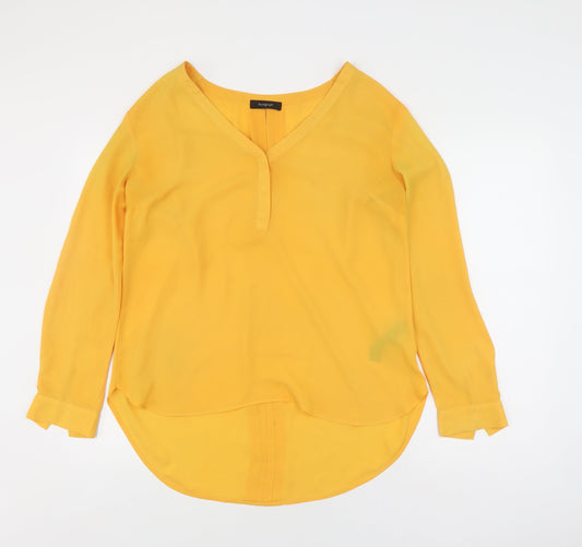 Marks and Spencer Women's Yellow Blouse Size 12