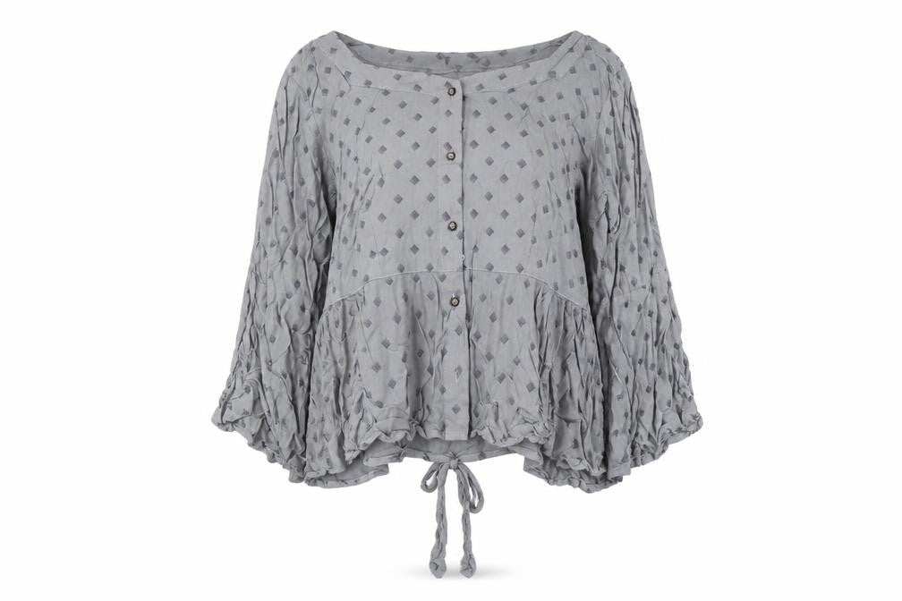 Mentor Women's Grey Tunic Blouse 2XL