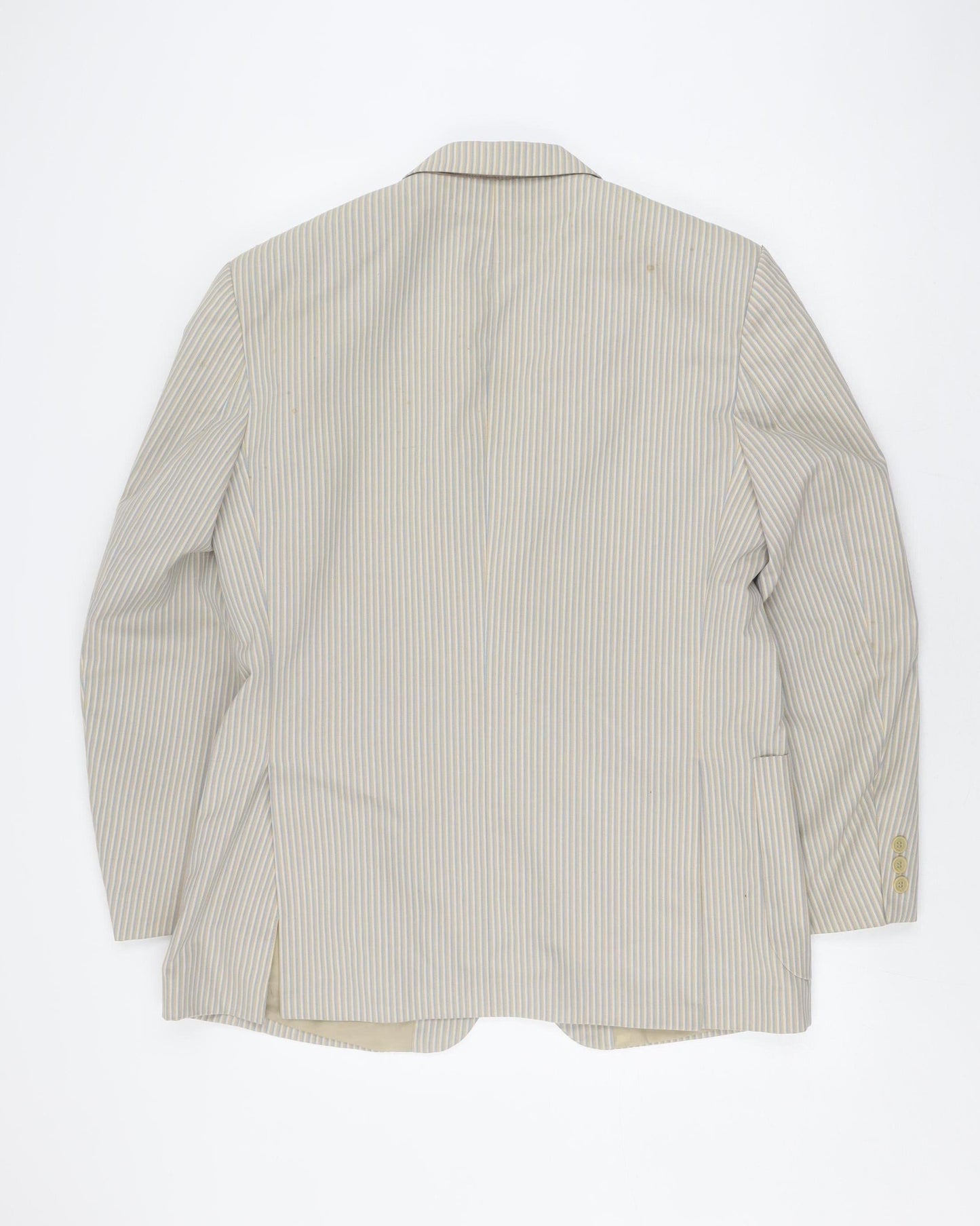 Gurteen Men's Beige Striped Blazer, 42R, Regular Fit