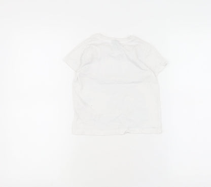 Back view of Disney at Primark girls’ white stitch t-shirt 3-4 years