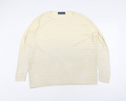 Debenhams Women's Beige Pullover Jumper Size 14