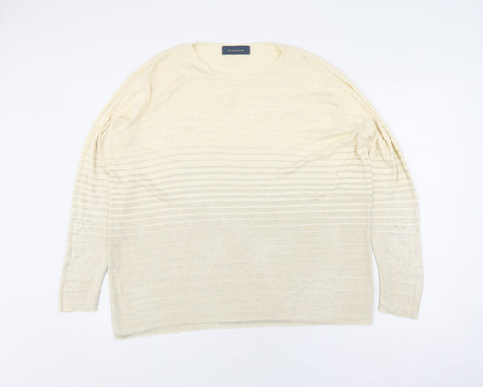 Debenhams Women's Beige Pullover Jumper Size 14