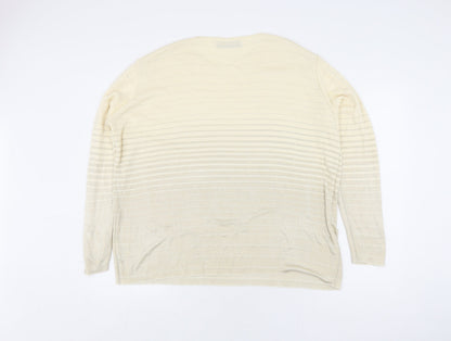 Debenhams Women's Beige Pullover Jumper Size 14