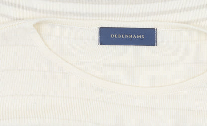 Debenhams Women's Beige Pullover Jumper Size 14