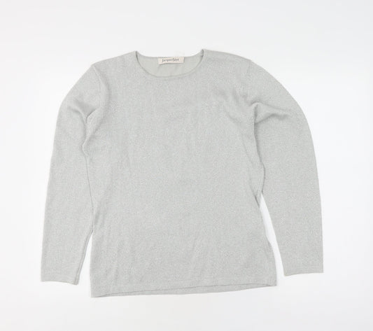 Jacques Vert Women’s Silver Pullover Jumper Size 2