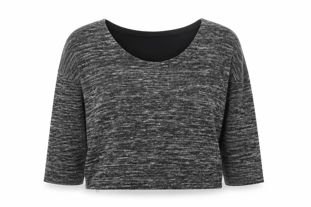 Margaret M Women's Grey Knit Pullover Jumper