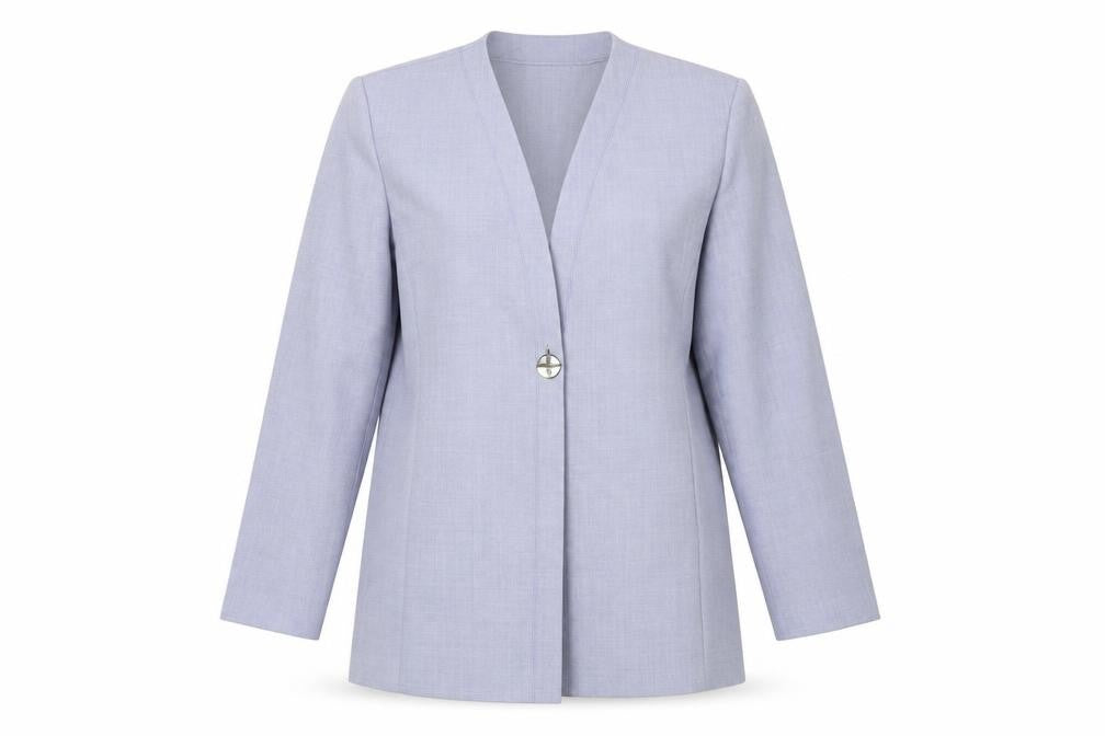 Jacques Vert Women's Blue Blazer Jacket UK 14