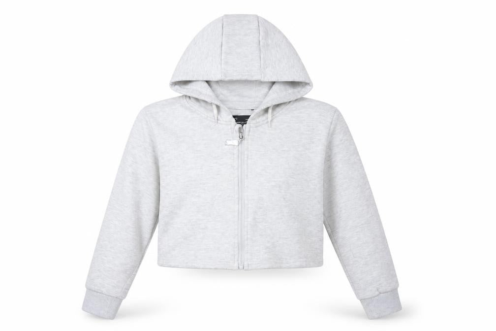 Sonneti Girls Grey Full Zip Hoodie 12-13 Years Cotton Blend