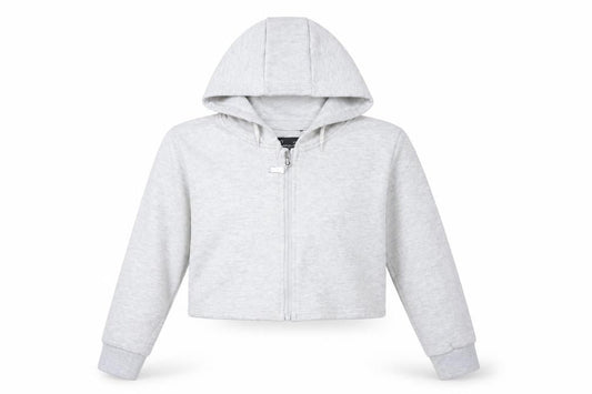 Sonneti Girls Grey Full Zip Hoodie 12-13 Years Cotton Blend