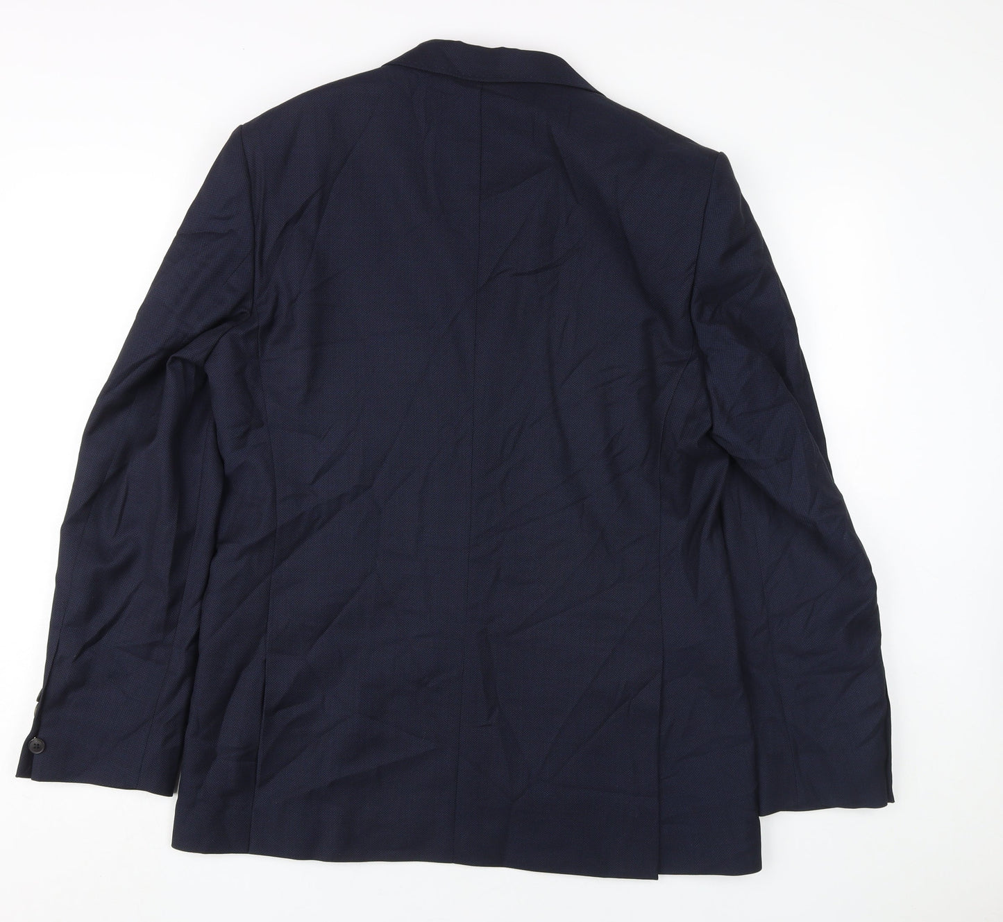 Jaeger Men's Blue Blazer, Size 40R, Wool, Formal