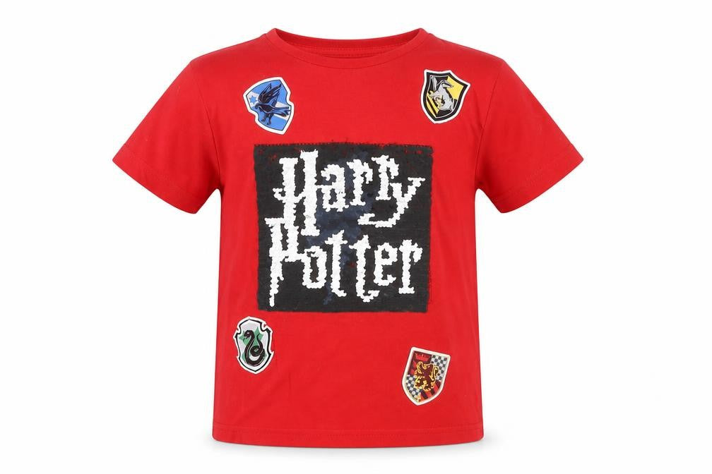 Harry Potter Boys Red T-Shirt with Crest, 4-5 Years