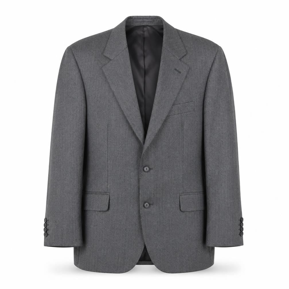 Magee Men's Grey Wool Blazer, Size 40, Regular Fit