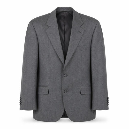 Magee Men's Grey Wool Blazer, Size 40, Regular Fit