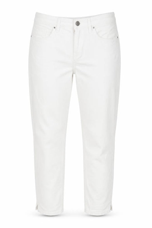 White Label Women's White Cropped Slim Jeans Size 12
