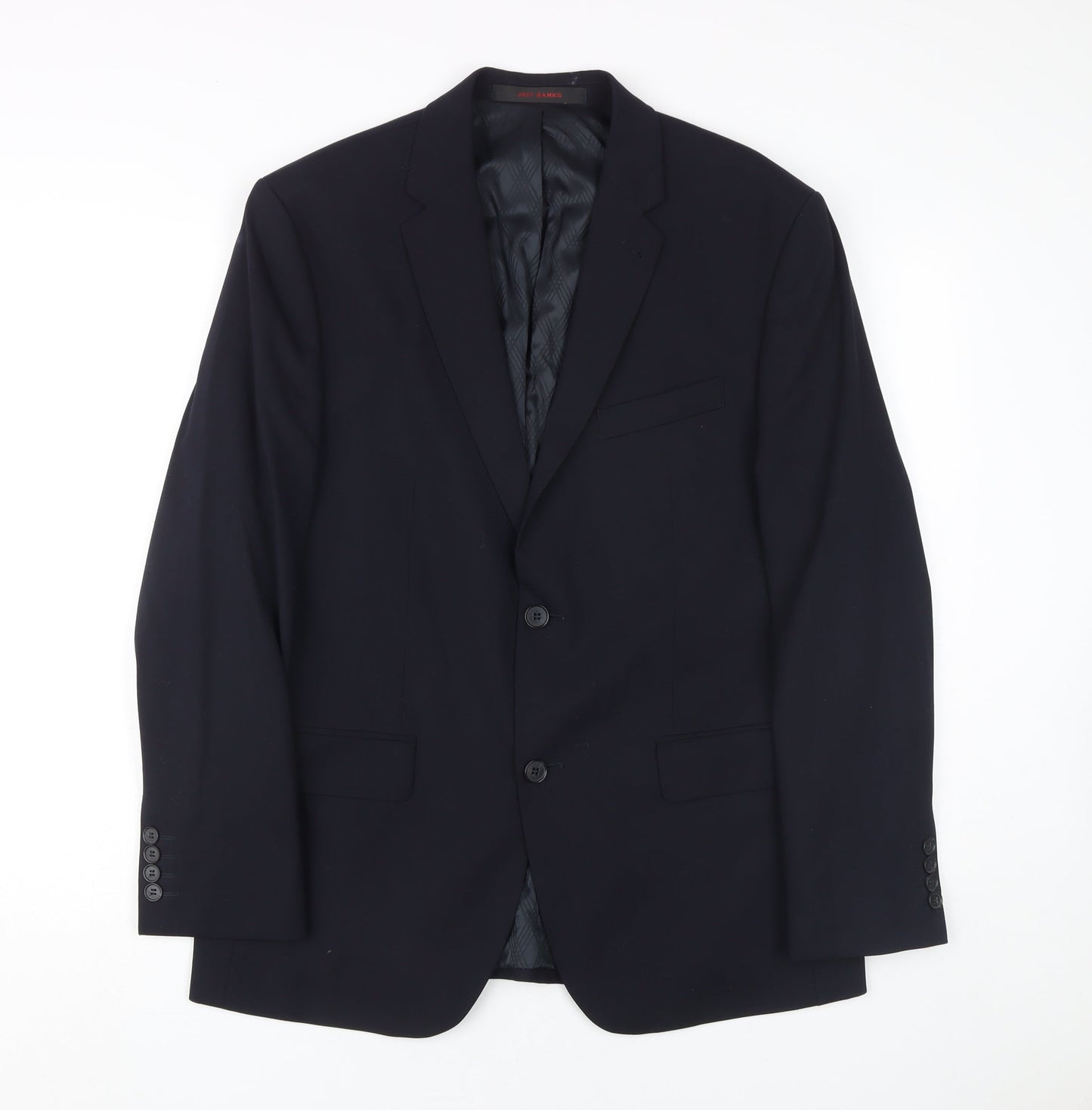 Jeff Banks Men's Blue Slim Fit Blazer, 40 Short