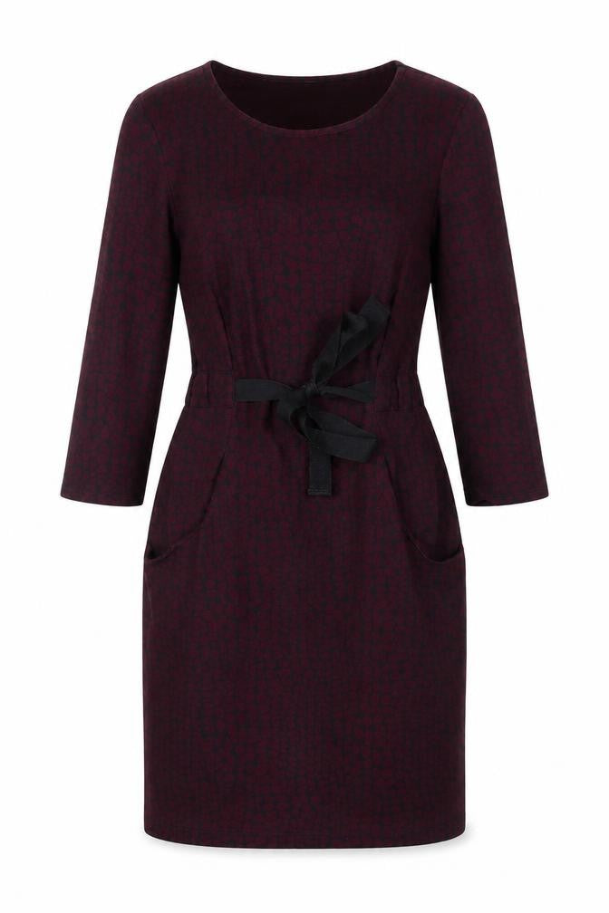 Laura Ashley Women's Red Sheath Dress, Size 12 - Elegant Workwear