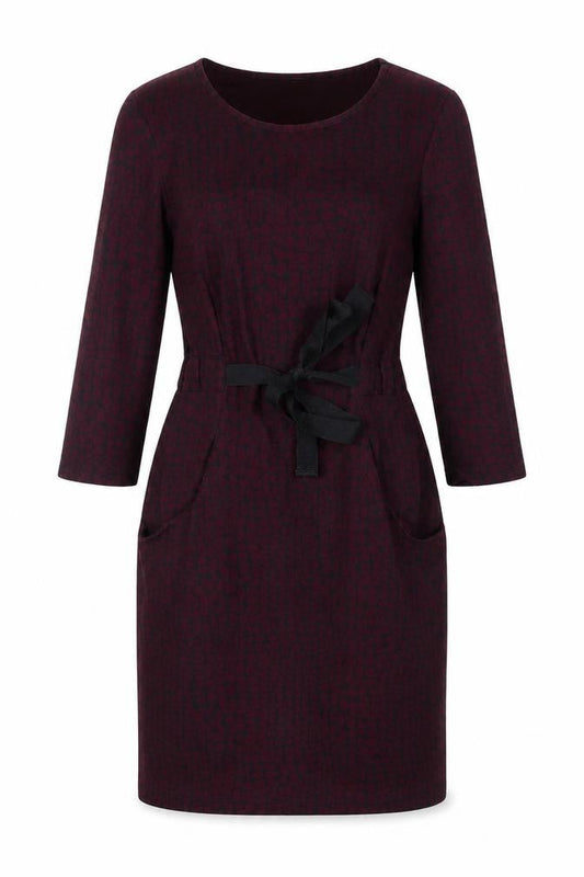 Laura Ashley Women's Red Sheath Dress, Size 12 - Elegant Workwear