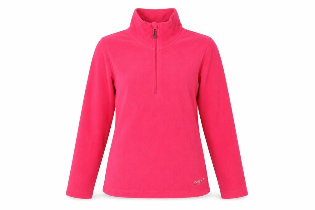 Gelert Women's Red Henley Sweatshirt, Size 8, Lightweight
