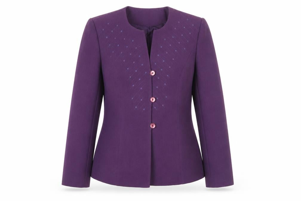Eastex Women's Purple Classic Blazer, Size 10