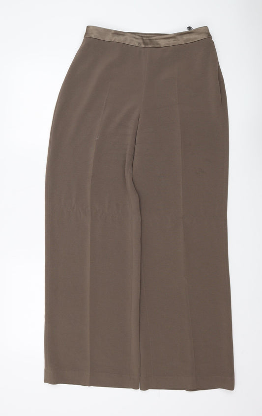 Alex & Co. Women's Brown Wide-Leg Trousers Size 10