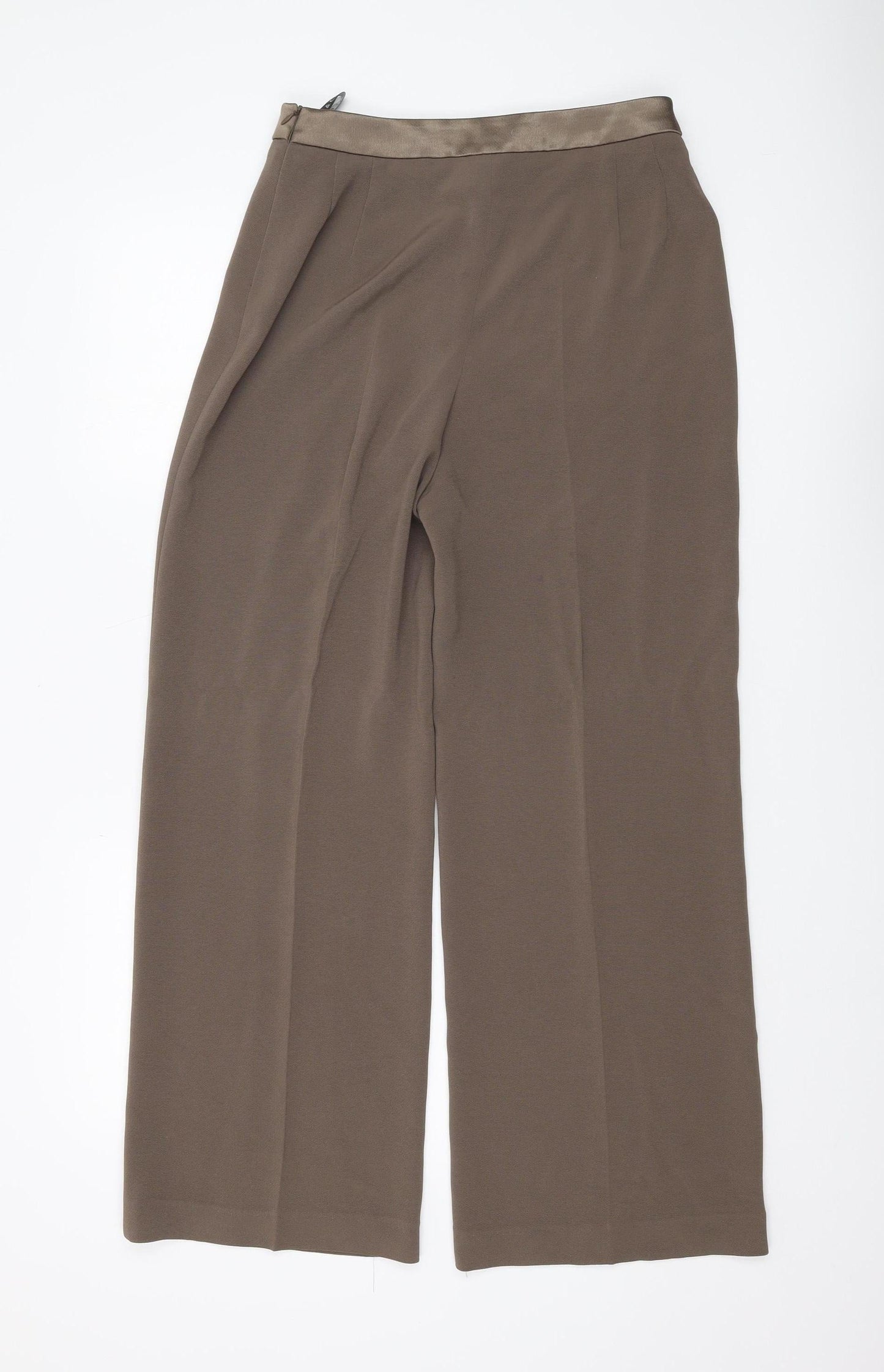 Alex & Co. Women's Brown Wide-Leg Trousers Size 10