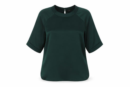 River Island Women's Green Blouse Size 6 Basic Style