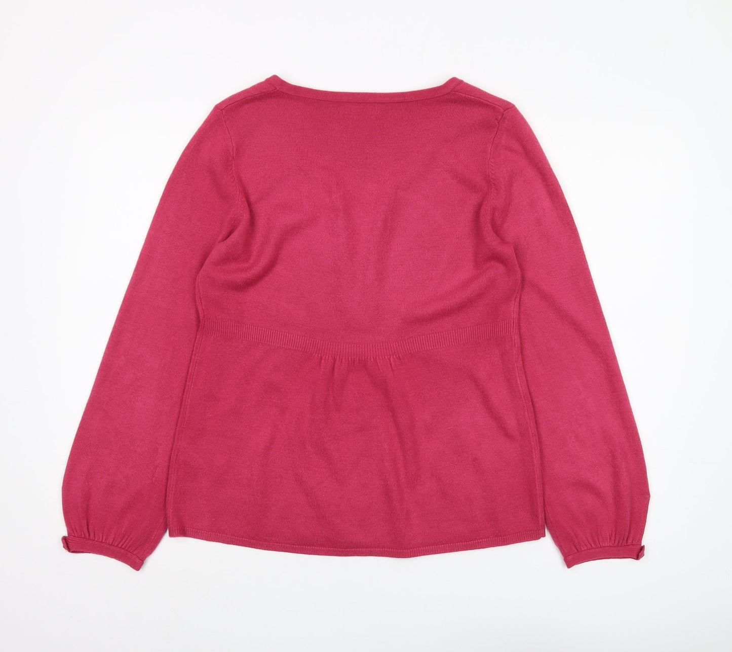 Per Una Women’s Pink Henley Jumper, Size 14