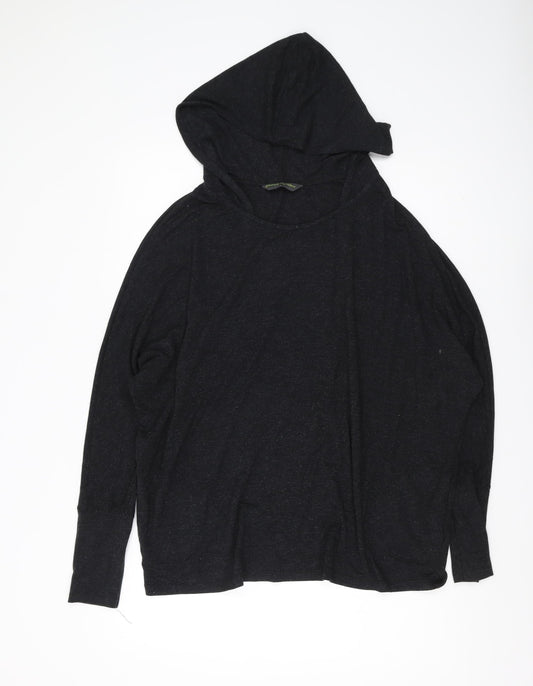 Blooming Marvellous Women's Black Pullover Hoodie, L, Casual