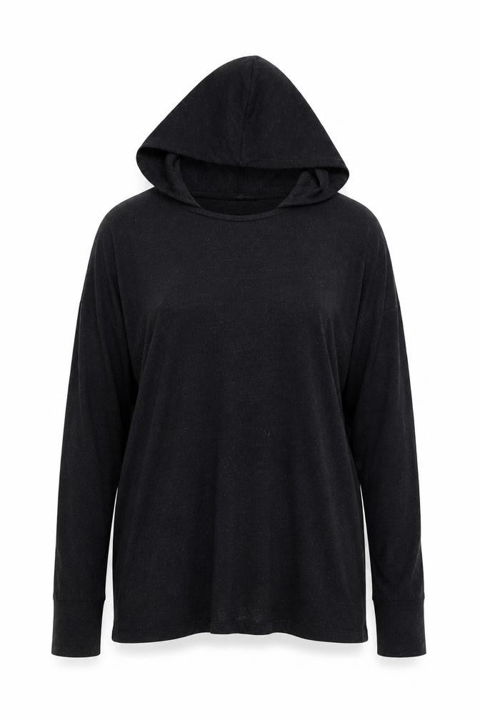 Blooming Marvellous Women's Black Pullover Hoodie, L, Casual