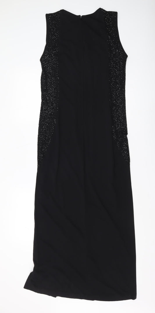 Windsmoor Women's Black Midi Sheath Dress, Size 14