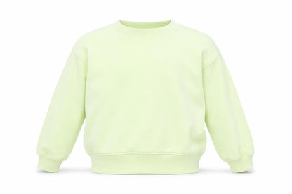Front view of Zara boys’ green pullover sweatshirt, size 6-7, years