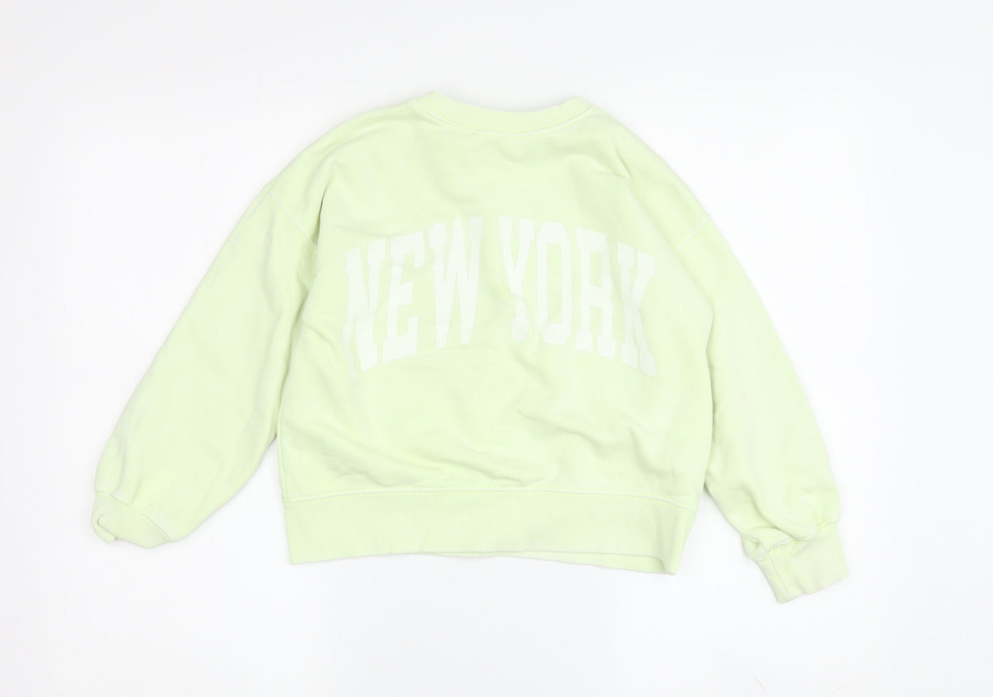 Zara Boys Green Pullover Sweatshirt Size 6-7 Years