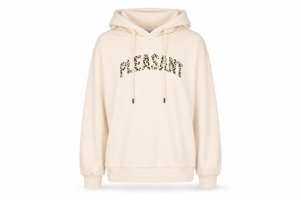 Vision Women's Beige Pullover Hoodie, L, Casual, Relaxed Fit