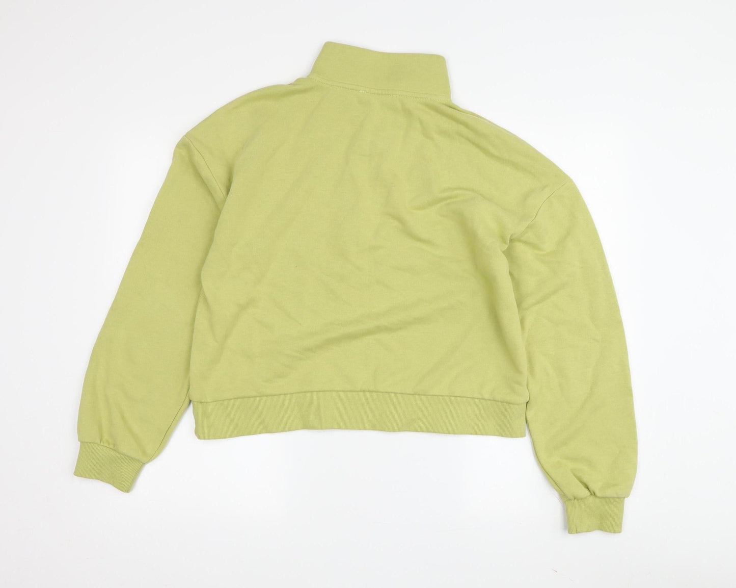 Stradivarius Women's Green Pullover Sweatshirt M