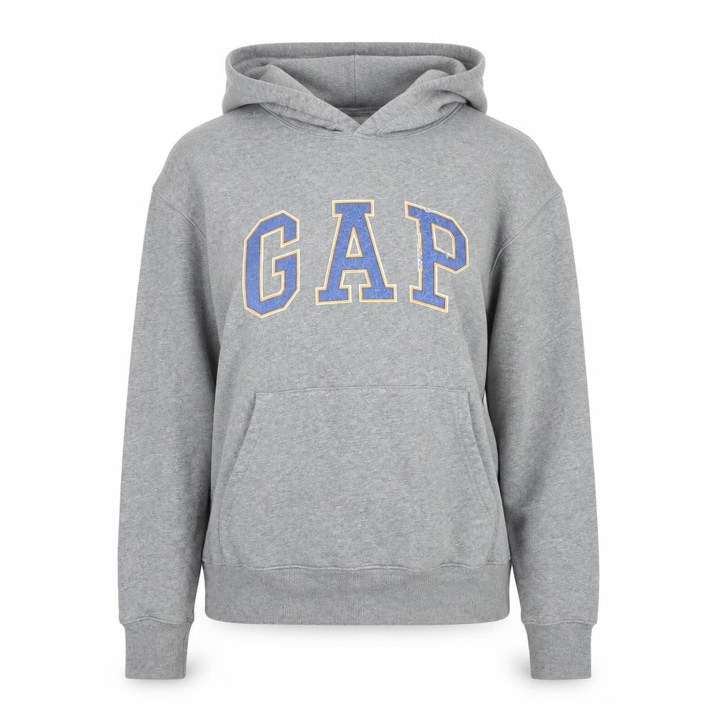 Gap Grey Unisex Pullover Hoodie, Size S, Casual Style