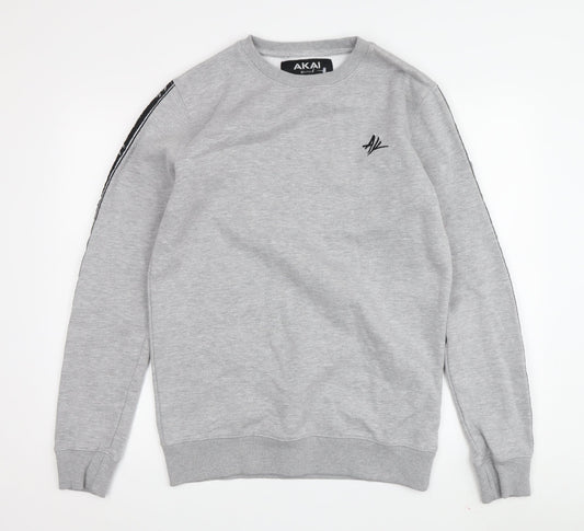 AKAI Men's Grey Pullover Sweatshirt Small