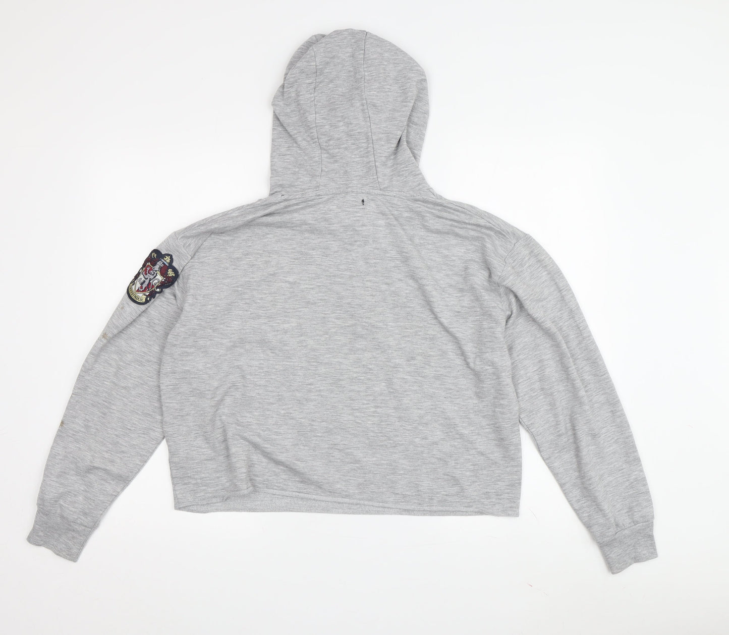 Harry Potter Women's Grey S Hoodie with Embroidered Accents