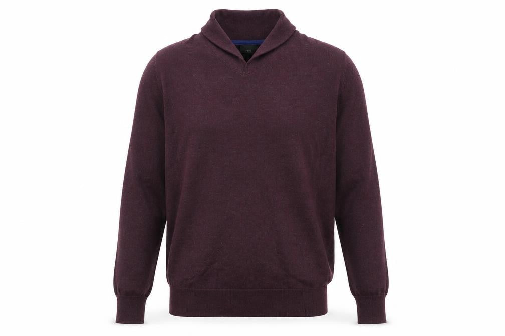 Marks & Spencer Men's Purple Mock Neck Jumper S