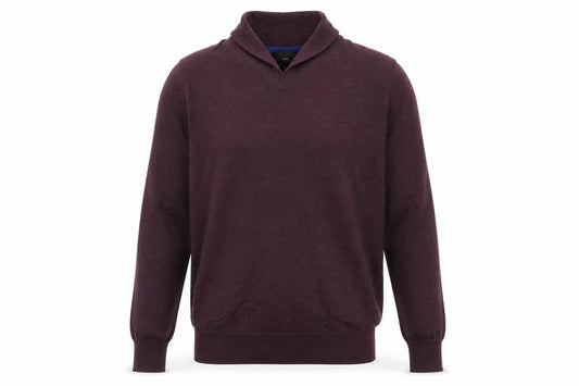 Marks & Spencer Men's Purple Mock Neck Jumper S