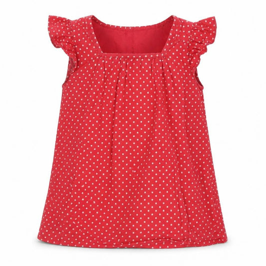 Gap Red Girls' Polka Dot Sleeveless Dress - Size 3 Years
