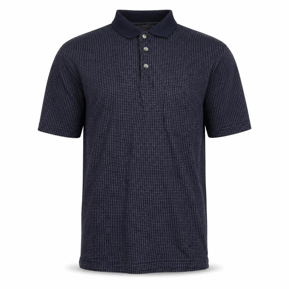 Armando Men's Black Check Polo Shirt Size S
