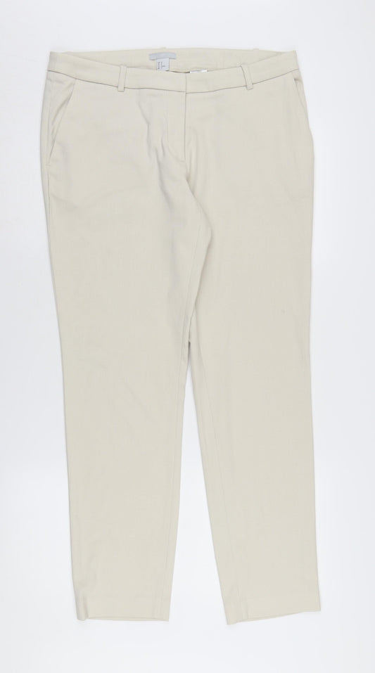 H&M Women's Beige Dress Pants Size 14