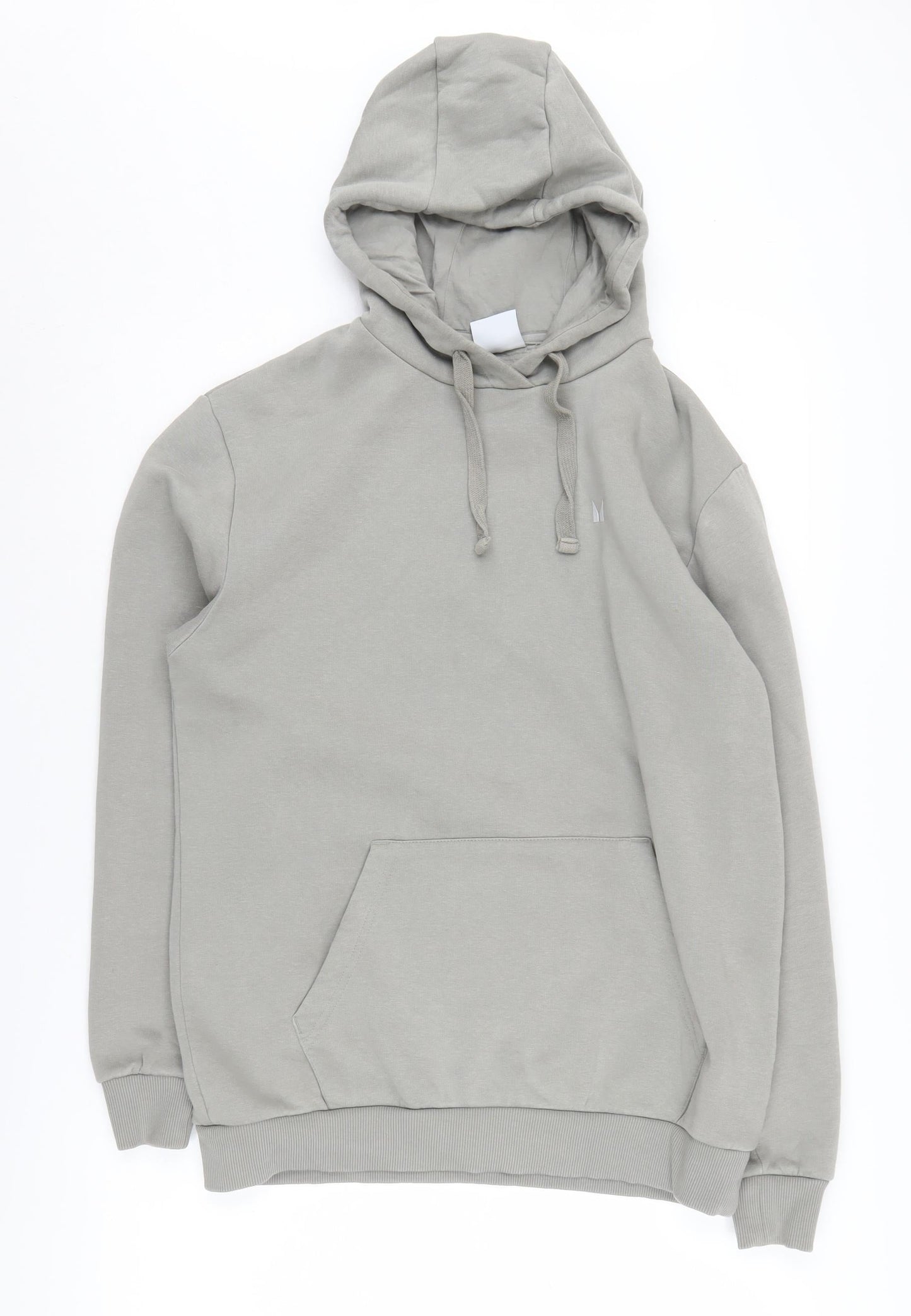 MP Unisex Grey Pullover Hoodie S - Hooded & Pocketed