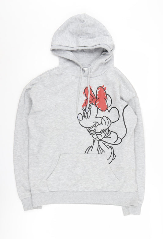 Disney Women's Grey Minnie Mouse Hoodie XS