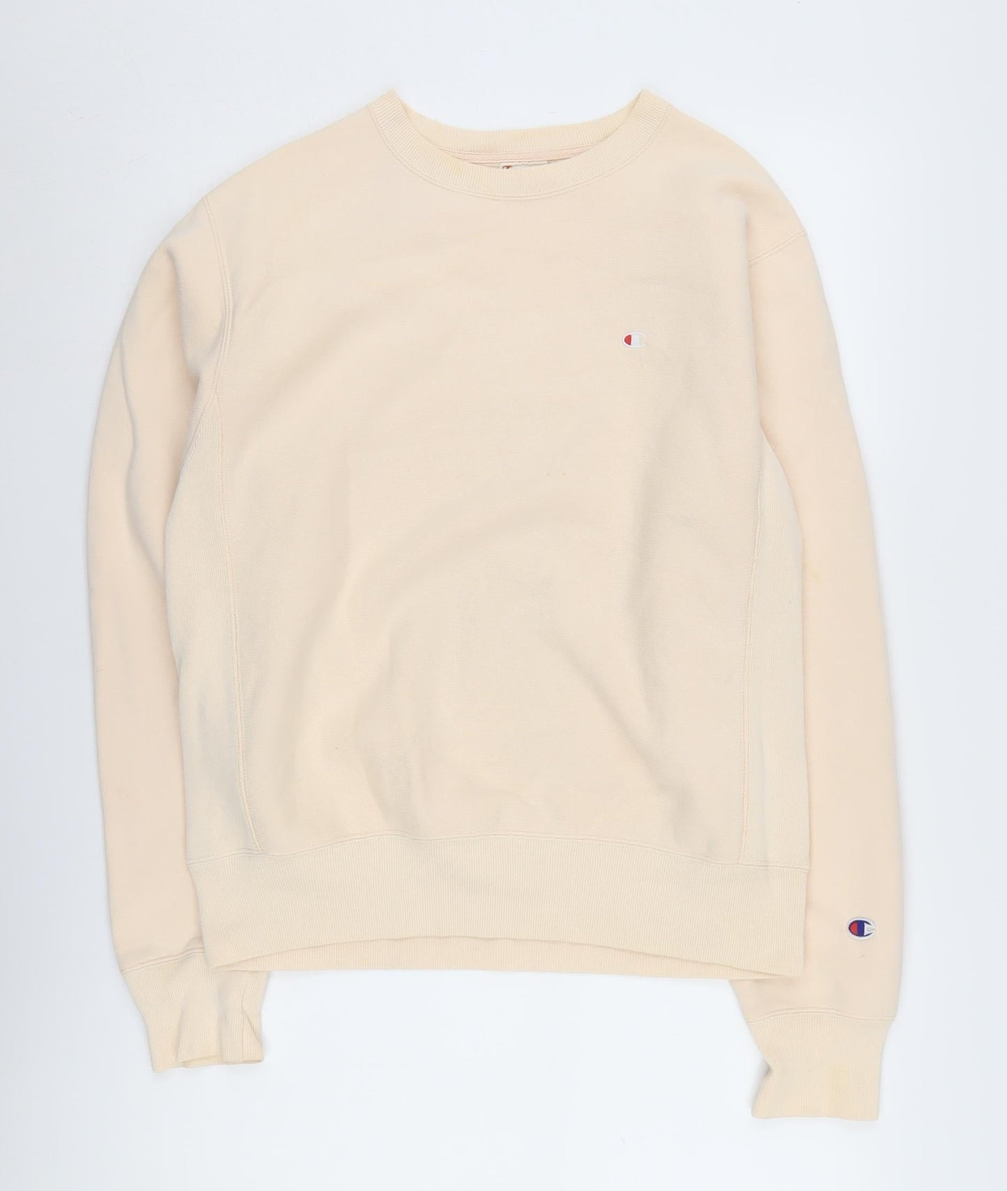 Champion Men's Beige Pullover Sweatshirt Size S