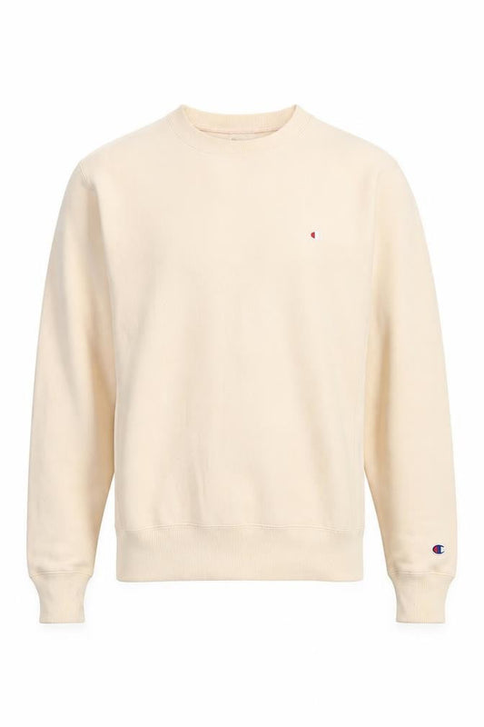 Champion Men's Beige Pullover Sweatshirt Size S