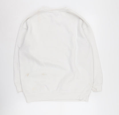 Keith Haring Women's White Graphic Pullover Sweatshirt 2XS